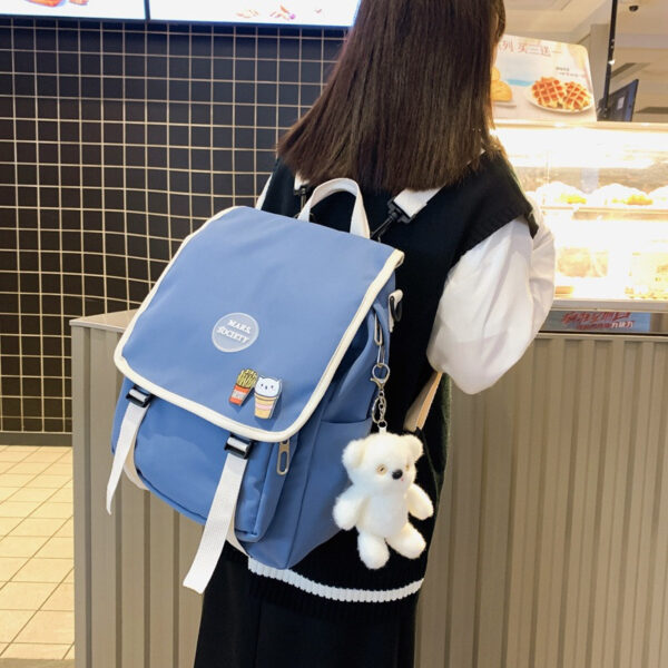 Sen Series Vintage Nylon Shoulder Bag Girls College Messenger Bag