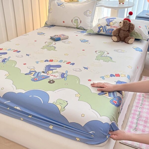 Cartoon Pure Cotton Fitted Sheet One-piece