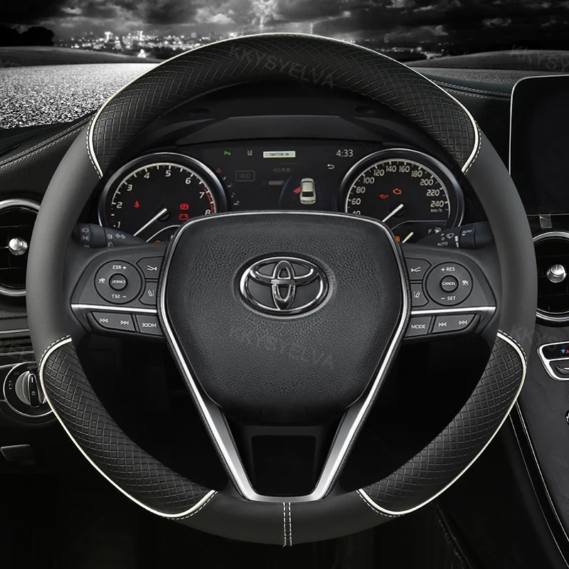 H7770af10c0424703929c8353bc8ffe90O Car Steering Wheel Cover - Image 1
