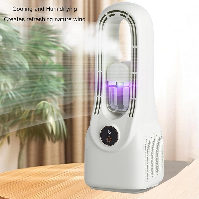 Humidifying Bladeless Fan Humidifying Bladeless Fan with Built-In Humidifier and Digital Display